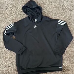 Adidas Black Jacket with White Logo